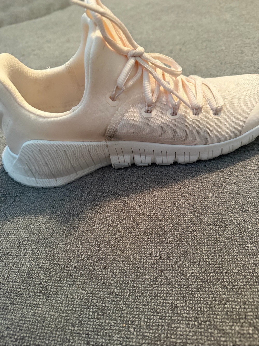 Nike Women's Light Pink Knit Athletic Sneakers